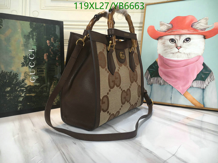 Gucci Bag-(4A)-Diana-Bamboo-,Code: YB6663,$: 119USD