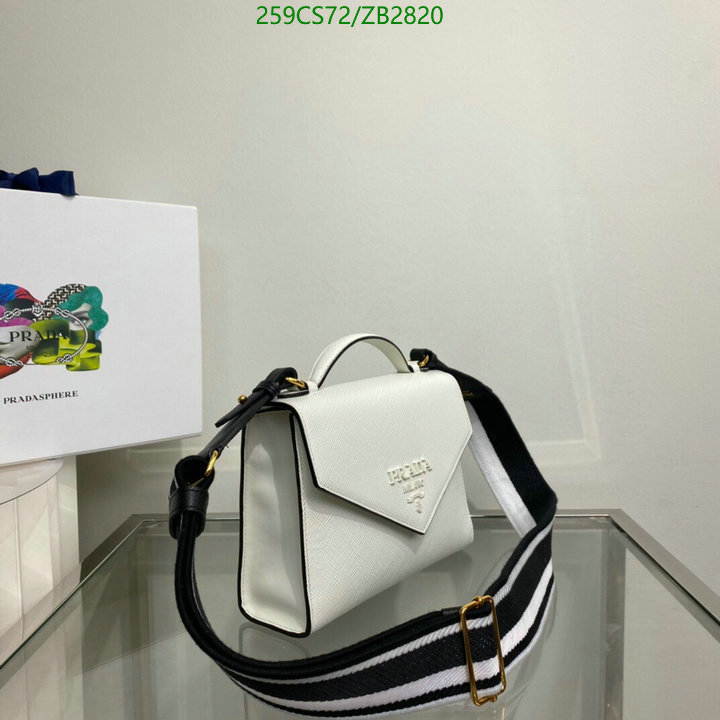 Prada Bag-(Mirror)-Diagonal-,Code: ZB2820,$: 259USD