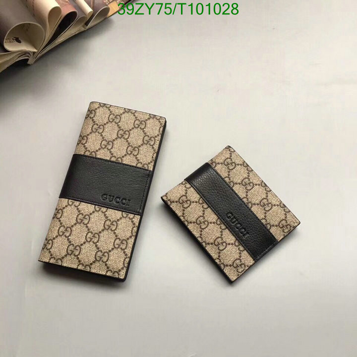 Gucci Bag-(4A)-Wallet-,Code: T101028,$:39USD