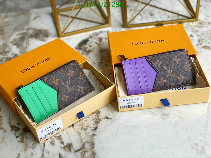 LV Bags-(Mirror)-Wallet-,Code: ZT2847,$: 65USD