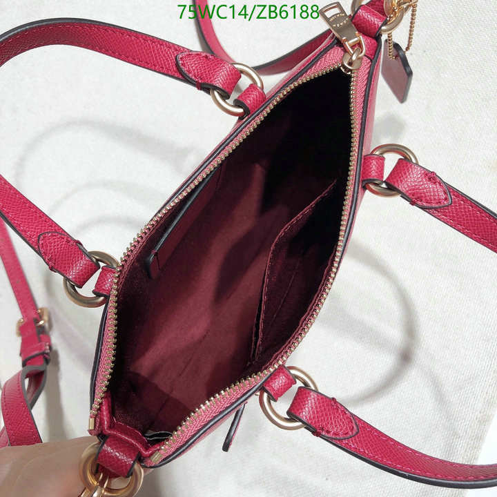 Coach Bag-(4A)-Handbag-,Code: ZB6188,$: 75USD