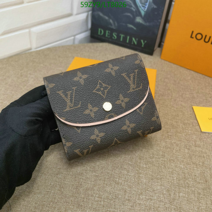 LV Bags-(4A)-Wallet-,Code: LT8026,$: 59USD