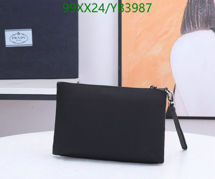 Prada Bag-(Mirror)-Clutch-,Code: YB3987,$: 99USD