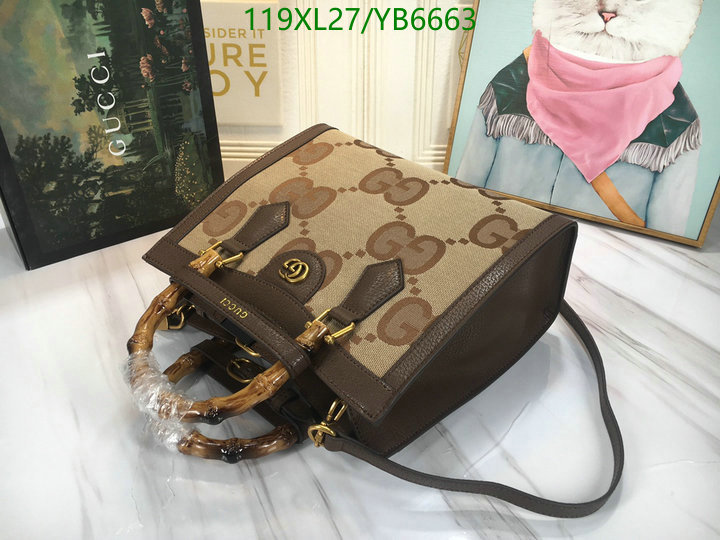 Gucci Bag-(4A)-Diana-Bamboo-,Code: YB6663,$: 119USD