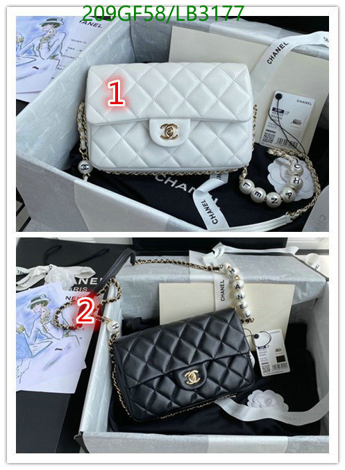 Chanel Bags -(Mirror)-Diagonal-,Code: LB3177,$: 209USD