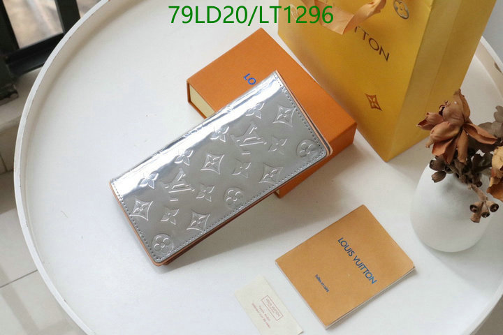 LV Bags-(Mirror)-Wallet-,Code: LT1296,$: 79USD