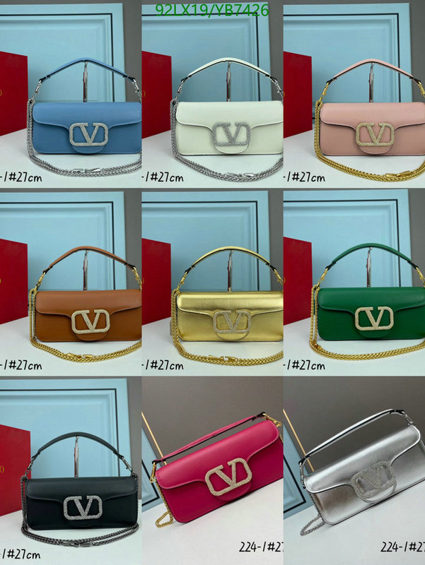 Valentino Bag-(4A)-LOC-V Logo ,Code: YB7426,$: 92USD