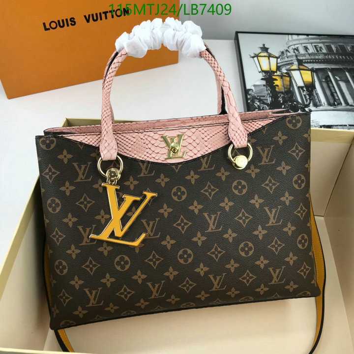 LV Bags-(4A)-Handbag Collection-,Code: LB7409,$: 115USD