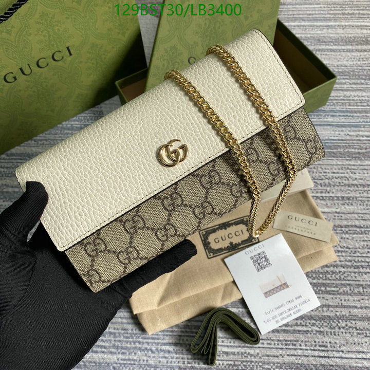 Gucci Bag-(Mirror)-Diagonal-,Code: LB3400,$: 129USD