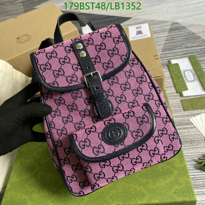 Gucci Bag-(Mirror)-Backpack-,Code: LB1352,$: 179USD
