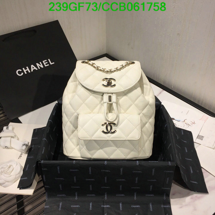 Chanel Bags -(Mirror)-Backpack-,Code: CCB061758,$: 239USD