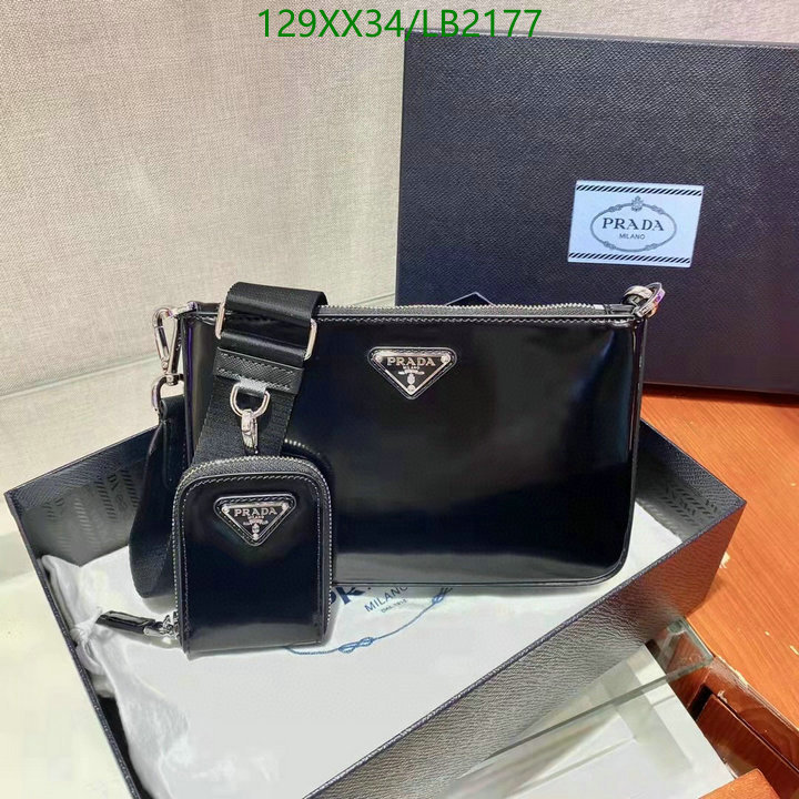 Prada Bag-(Mirror)-Diagonal-,Code: LB2177,$: 129USD