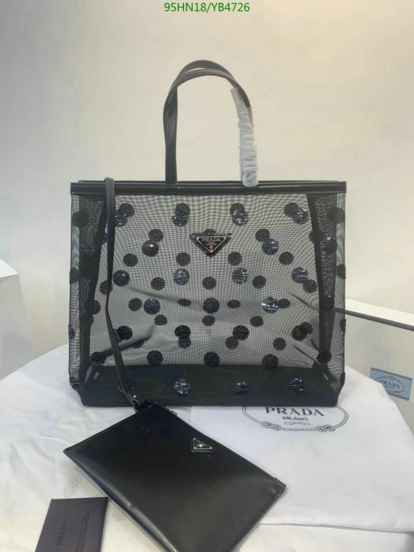 Prada Bag-(4A)-Handbag-,Code: YB4726,$: 95USD
