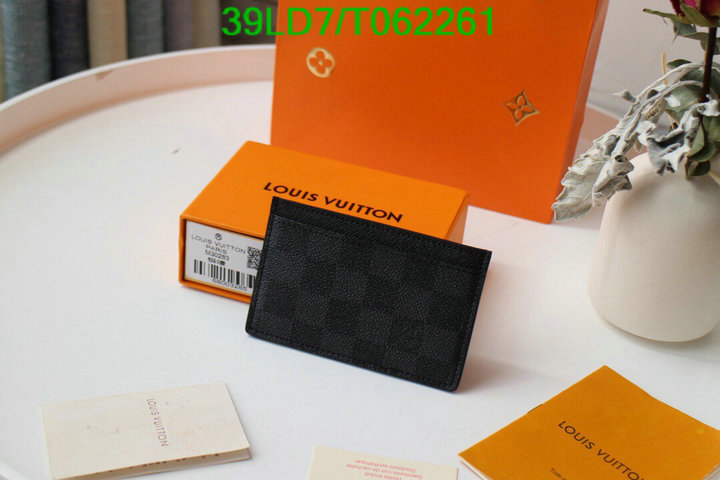 LV Bags-(Mirror)-Wallet-,Code: T062261,$: 39USD