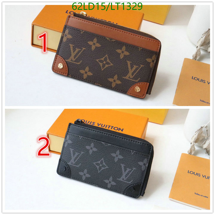 LV Bags-(Mirror)-Wallet-,Code: LT1329,$: 62USD