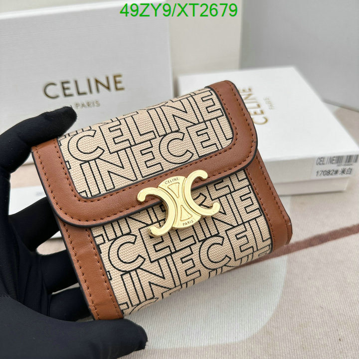 Celine Bag-(4A)-Wallet-,Code: XT2679,$: 49USD