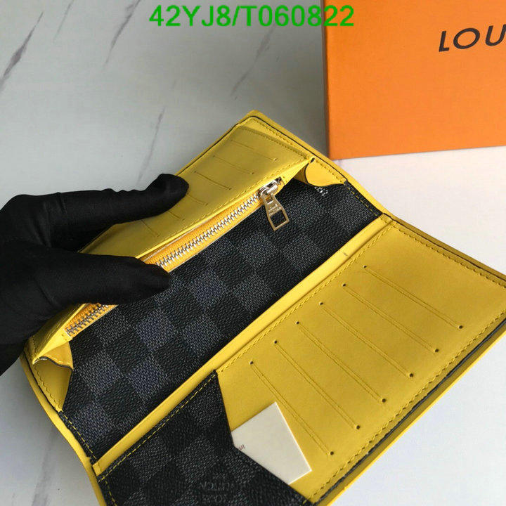 LV Bags-(4A)-Wallet-,Code: T060822,$: 42USD