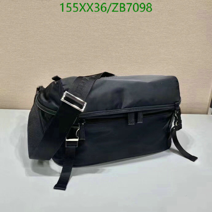 Prada Bag-(Mirror)-Handbag-,Code: ZB7098,$: 155USD