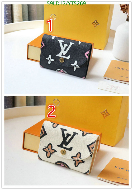 LV Bags-(Mirror)-Wallet-,Code: YT5269,$: 59USD