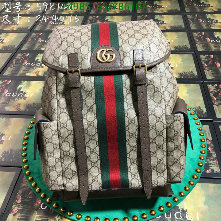 Gucci Bag-(Mirror)-Backpack-,Code: YB6107,$: 249USD