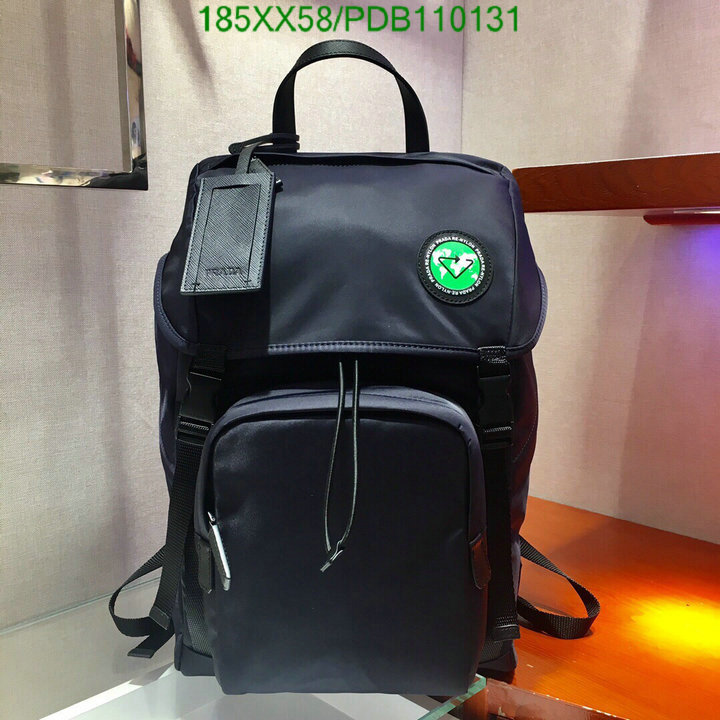 Prada Bag-(Mirror)-Backpack-,Code: PDB110131,$:185USD