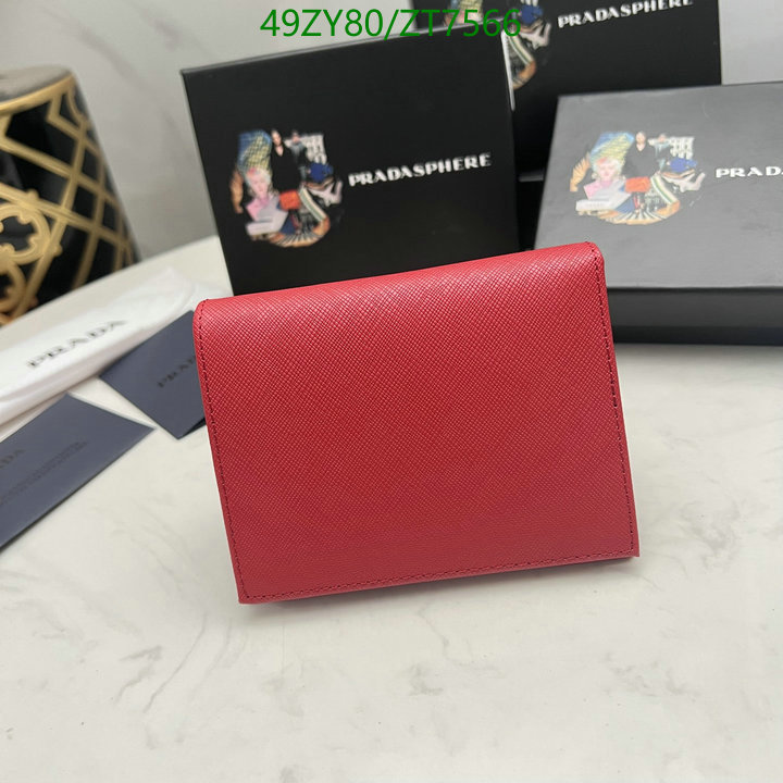 Prada Bag-(Mirror)-Wallet-,Code: ZT7566,$: 49USD