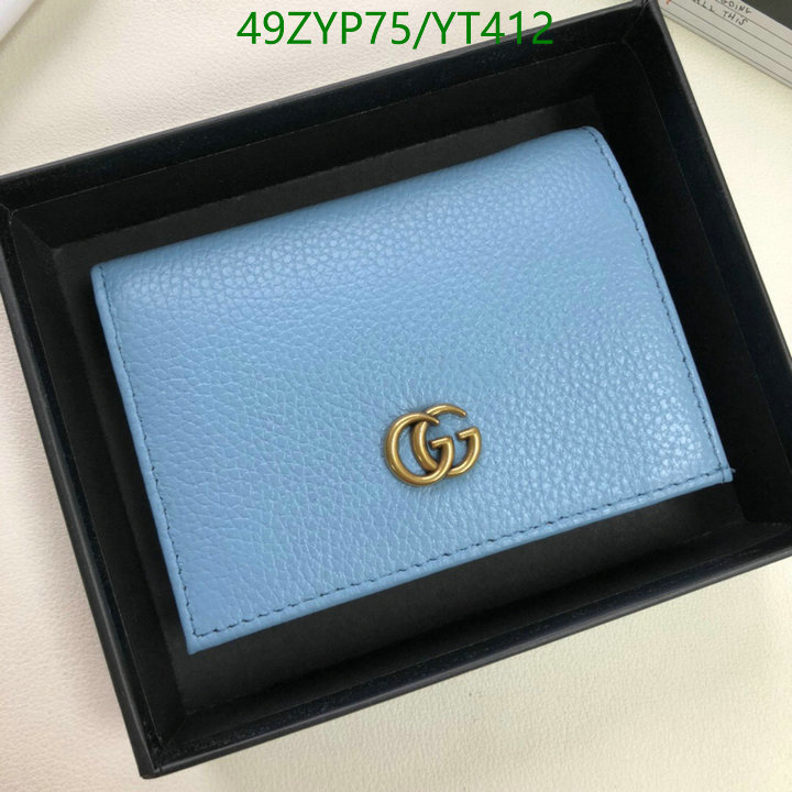 Gucci Bag-(4A)-Wallet-,Code: YT412,$: 49USD