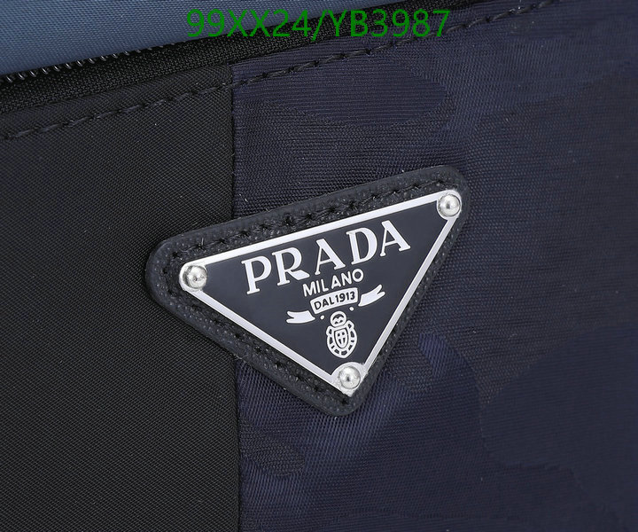 Prada Bag-(Mirror)-Clutch-,Code: YB3987,$: 99USD