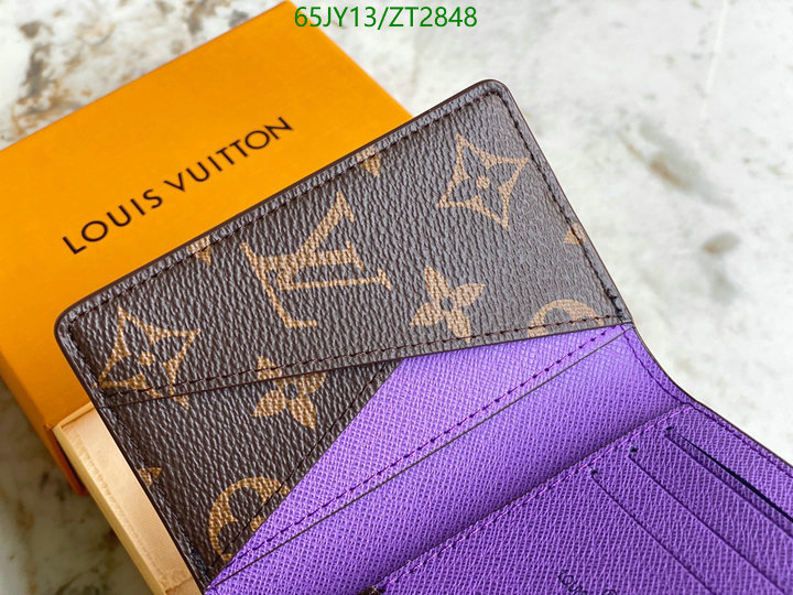 LV Bags-(Mirror)-Wallet-,Code: ZT2848,$: 65USD