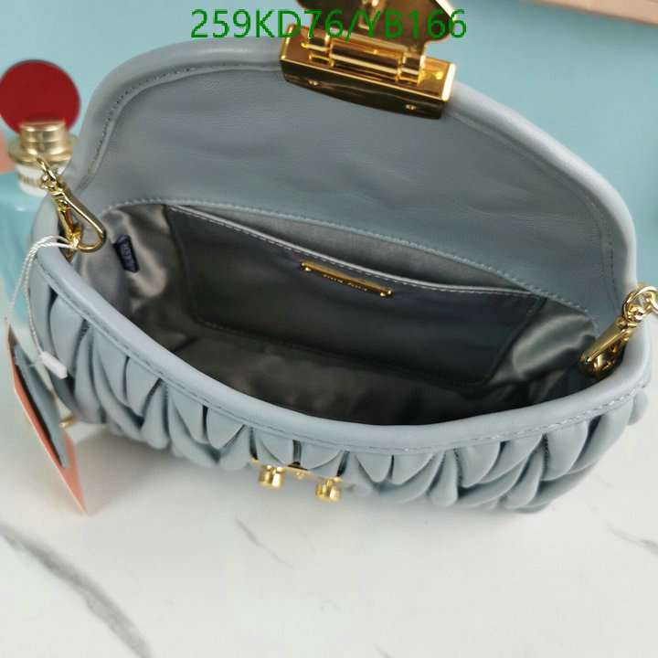 Miu Miu Bag-(Mirror)-Diagonal-,Code: YB166,$: 259USD