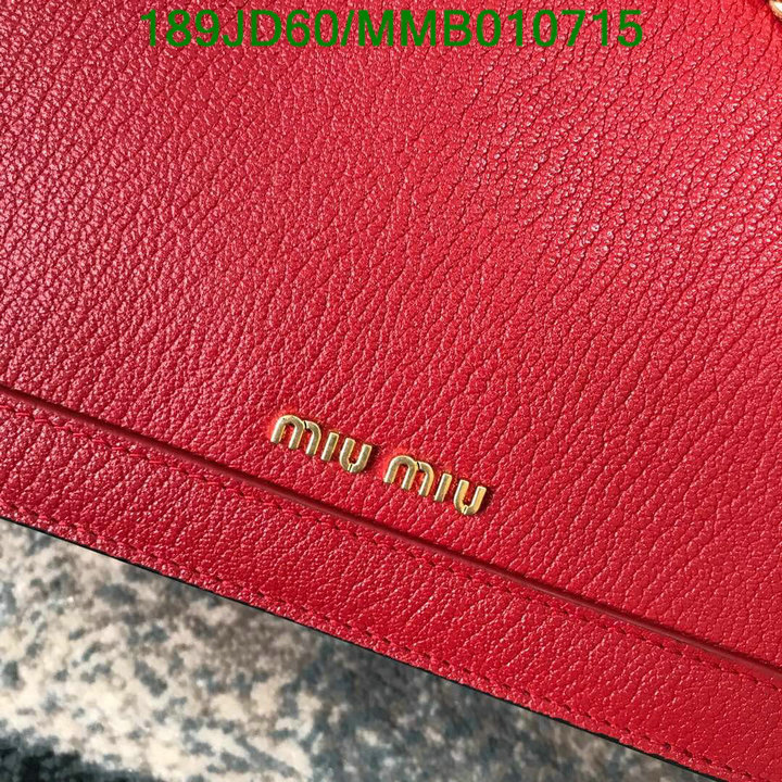 Miu Miu Bag-(Mirror)-Diagonal-,Code: MMB010715,$: 189USD
