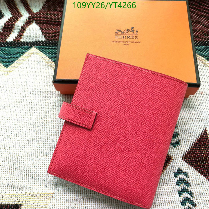 Hermes Bag-(Mirror)-Wallet-,Code: YT4266,$: 109USD