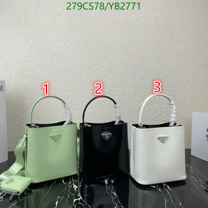 Prada Bag-(Mirror)-Diagonal-,Code: YB2771,$: 279USD