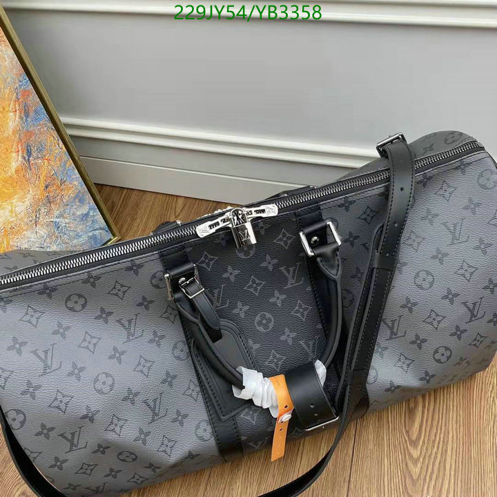 LV Bags-(Mirror)-Keepall BandouliRe 45-50-,Code: YB3358,$: 229USD