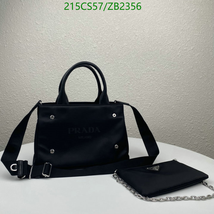 Prada Bag-(Mirror)-Handbag-,Code: ZB2356,$: 215USD
