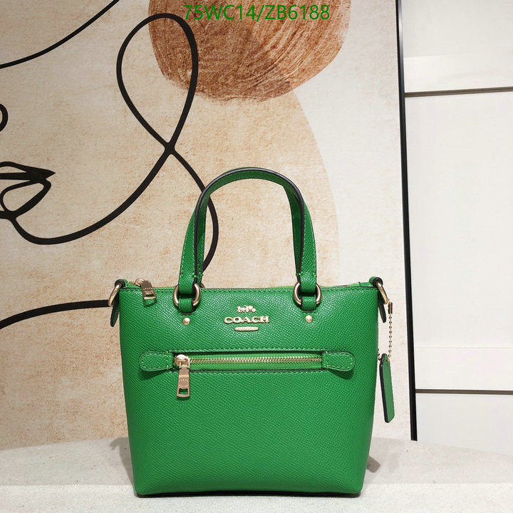 Coach Bag-(4A)-Handbag-,Code: ZB6188,$: 75USD