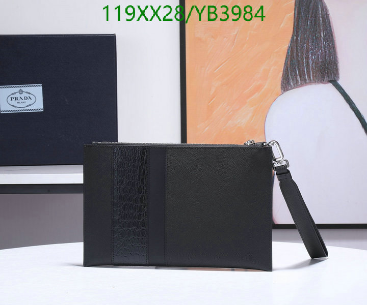 Prada Bag-(Mirror)-Clutch-,Code: YB3984,$: 119USD