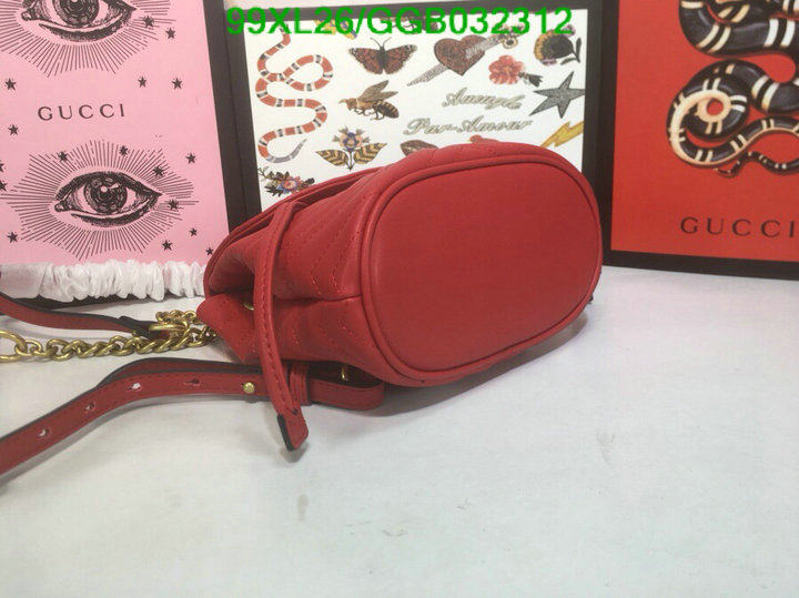 Gucci Bag-(4A)-Backpack-,Code: GGB032312,$: 99USD