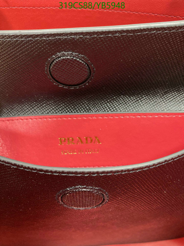 Prada Bag-(Mirror)-Handbag-,Code: YB5948,$: 319USD