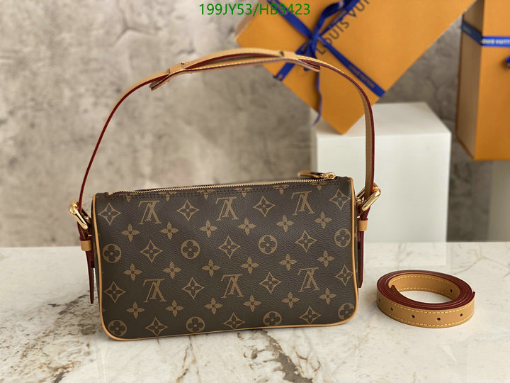 LV Bags-(Mirror)-Handbag-,Code: HB3423,$: 199USD