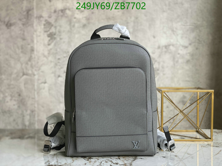 LV Bags-(Mirror)-Backpack-,Code: ZB7702,$: 249USD