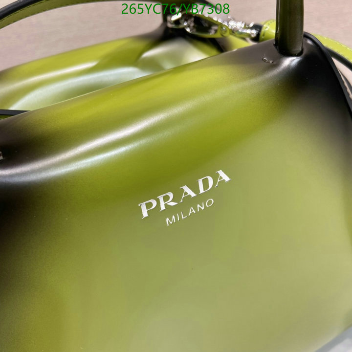 Prada Bag-(Mirror)-Handbag-,Code: YB7308,$: 265USD