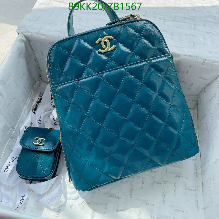 Chanel Bags ( 4A )-Backpack-,Code: ZB1567,$: 89USD