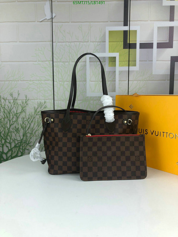 LV Bags-(4A)-Neverfull-,Code: LB1491,$: 65USD