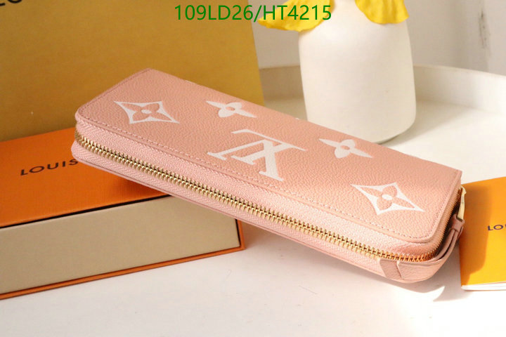 LV Bags-(Mirror)-Wallet-,Code: HT4215,$: 109USD