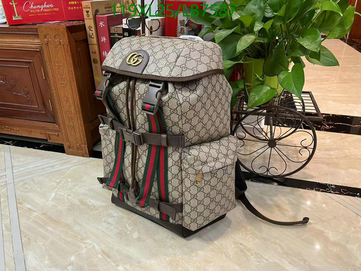 Gucci Bag-(4A)-Backpack-,Code: LB7587,$: 119USD