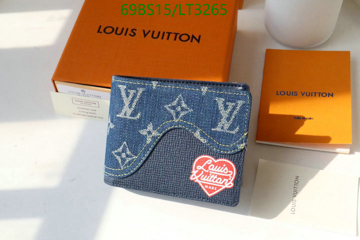 LV Bags-(Mirror)-Wallet-,Code: LT3265,$: 69USD