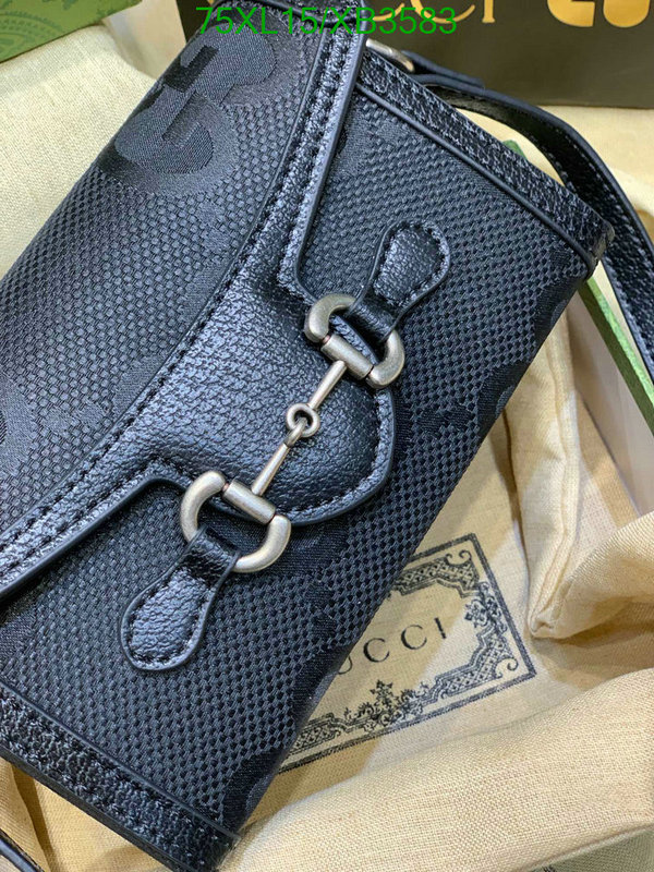 Gucci Bag-(4A)-Horsebit-,Code: XB3583,$: 75USD