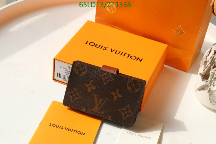 LV Bags-(Mirror)-Wallet-,Code: ZT1538,$: 65USD