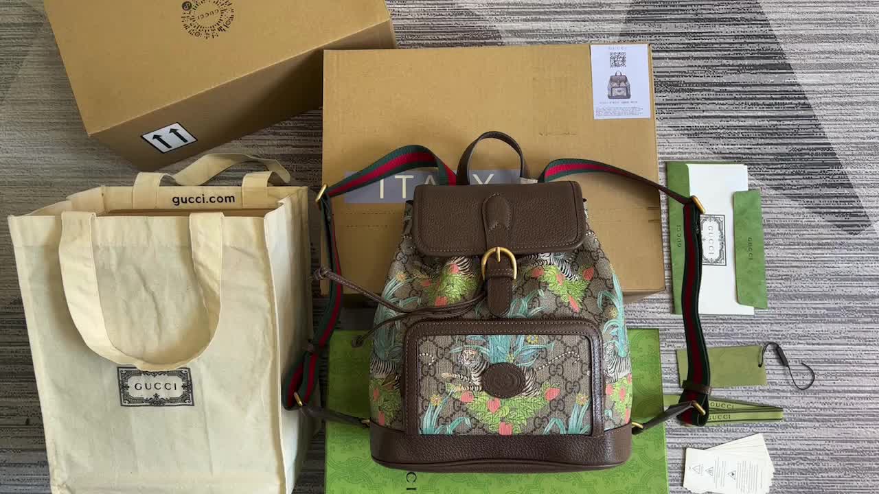 Gucci Bag-(Mirror)-Backpack-,Code: LB9264,$: 255USD